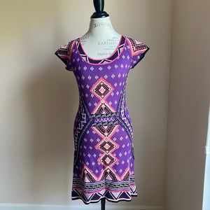 NWT Miami (Francesca’s) Purple Print Dress